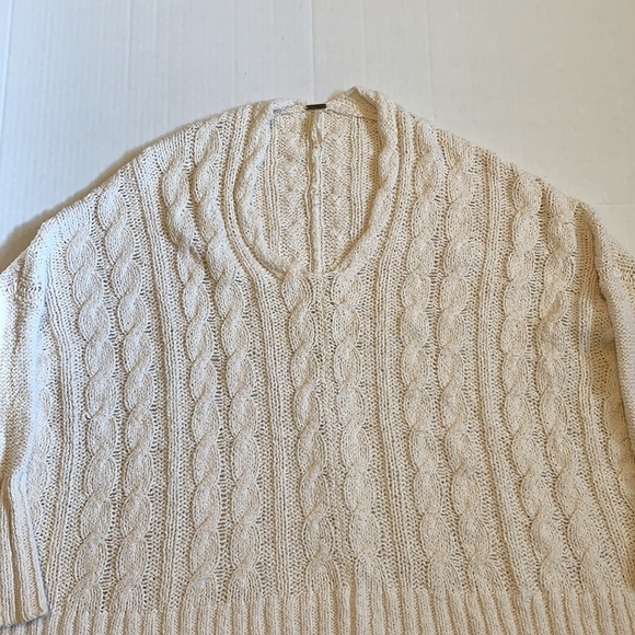 Free People Oversized Cream Sweater - Women’s Size XS - Picture 3 of 7